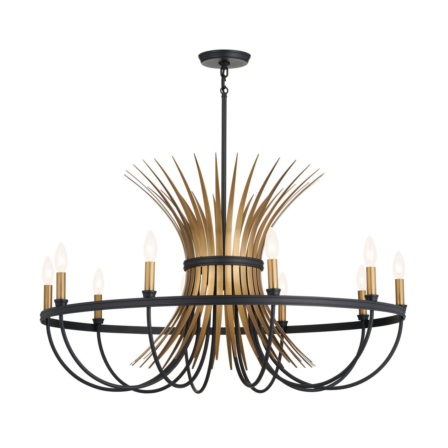 Kichler - 52459BK - Ten Light Chandelier - Baile - Black