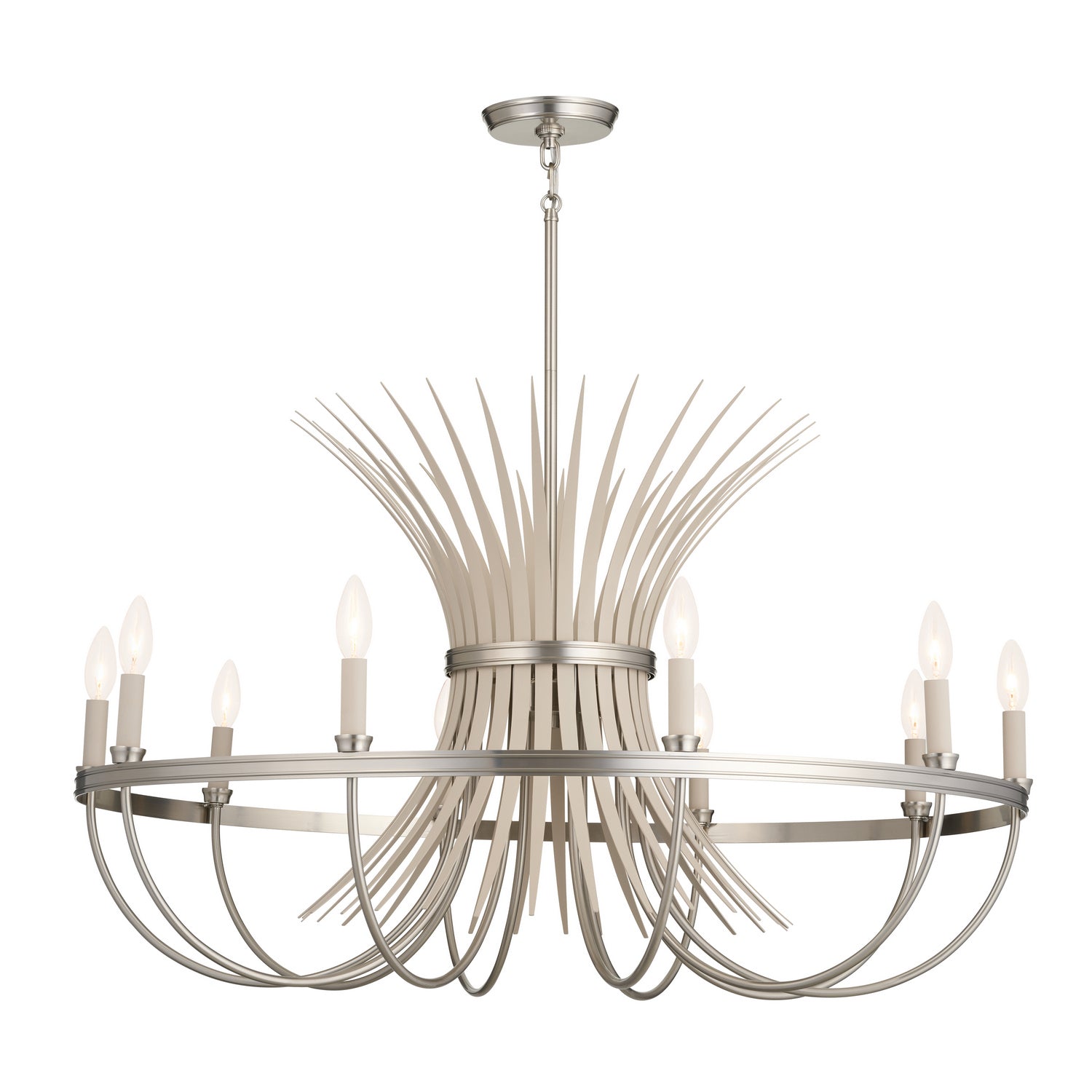 Kichler - 52459NI - Ten Light Chandelier - Baile - Brushed Nickel