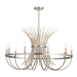 Kichler - 52459NI - Ten Light Chandelier - Baile - Brushed Nickel