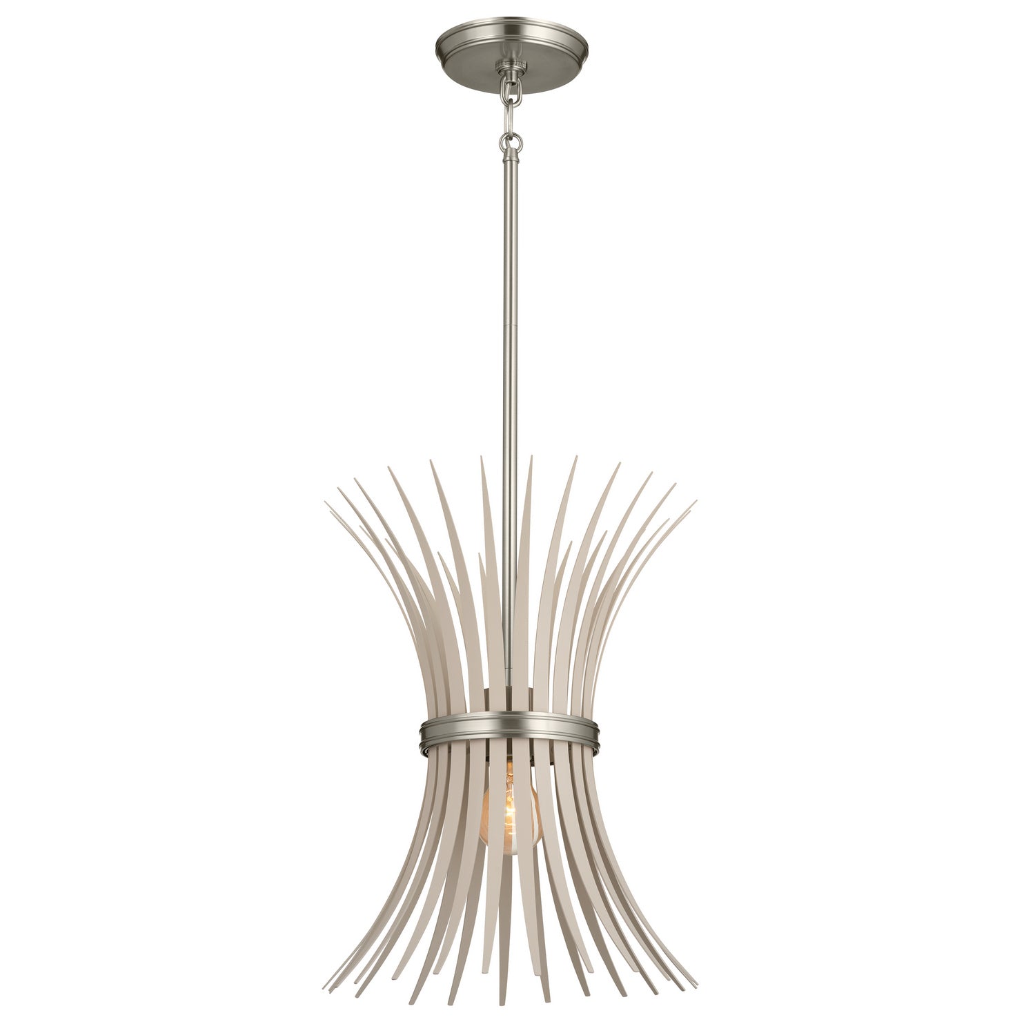 Kichler - 52460NI - One Light Pendant - Baile - Brushed Nickel