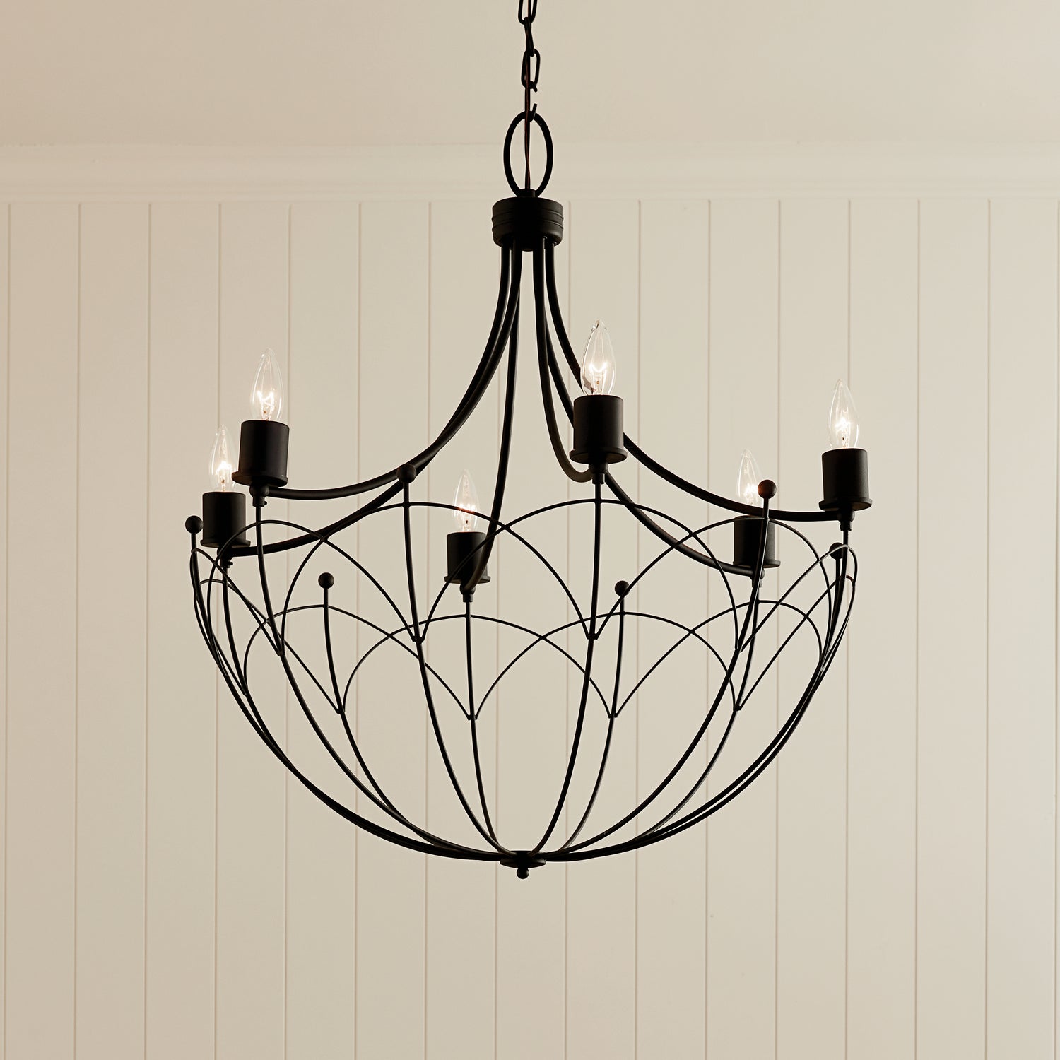 Kichler - 52462BKT - Six Light Chandelier - Topiary - Textured Black