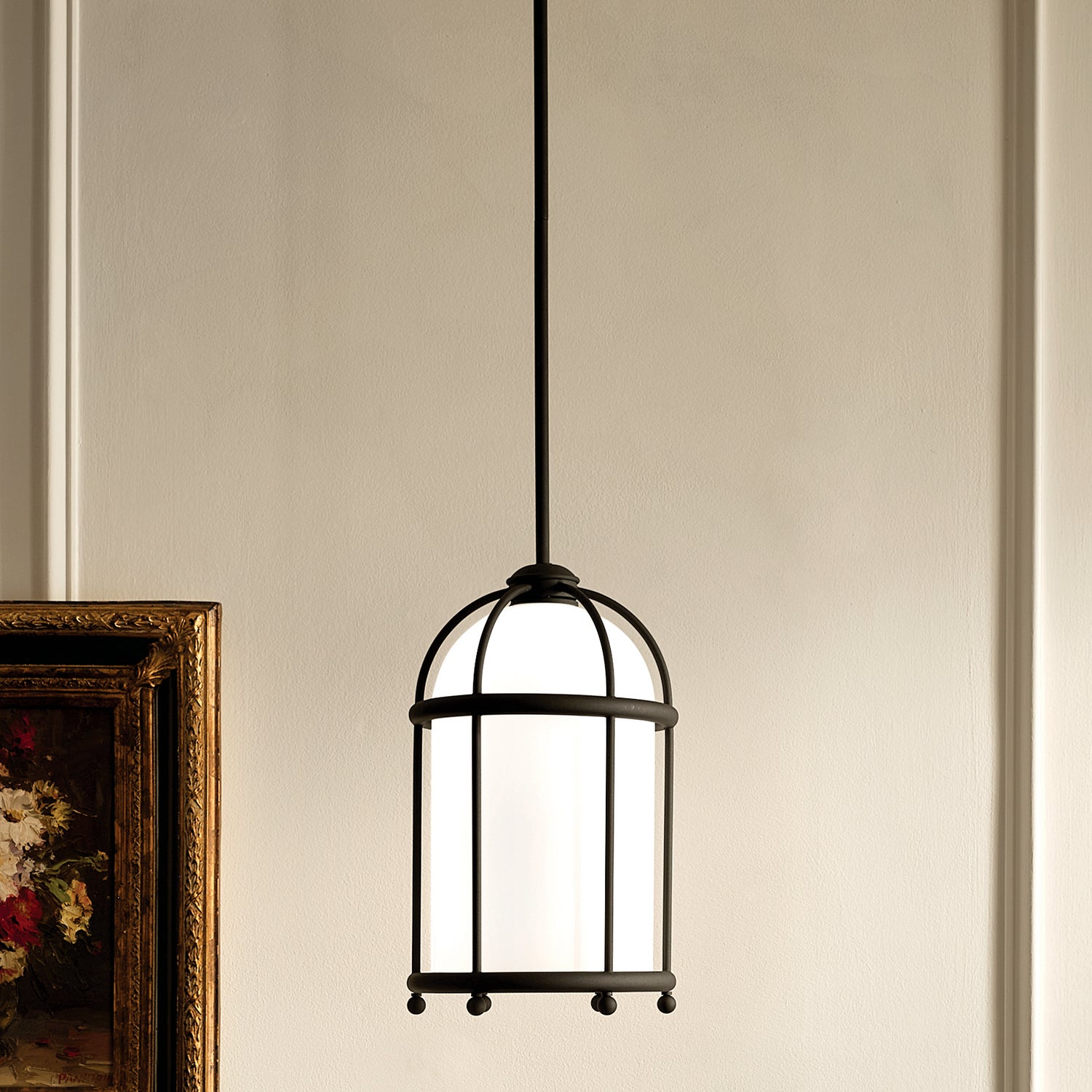 Kichler - 52464BKT - One Light Pendant - Topiary - Textured Black