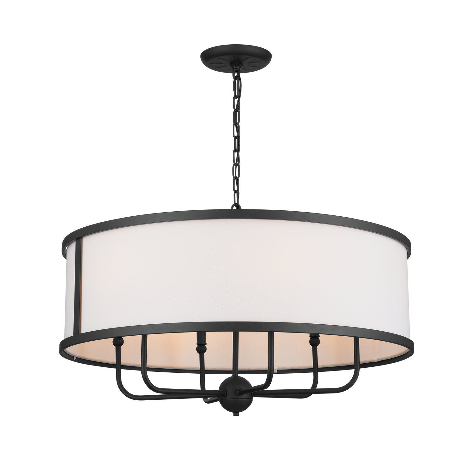 Kichler - 52466BKT - Six Light Chandelier - Heddle - Textured Black