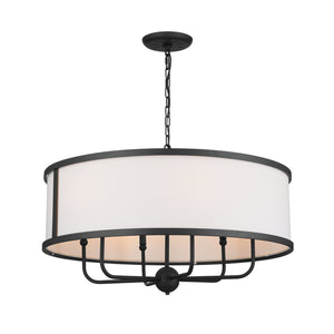 Kichler - 52466BKT - Six Light Chandelier - Heddle - Textured Black