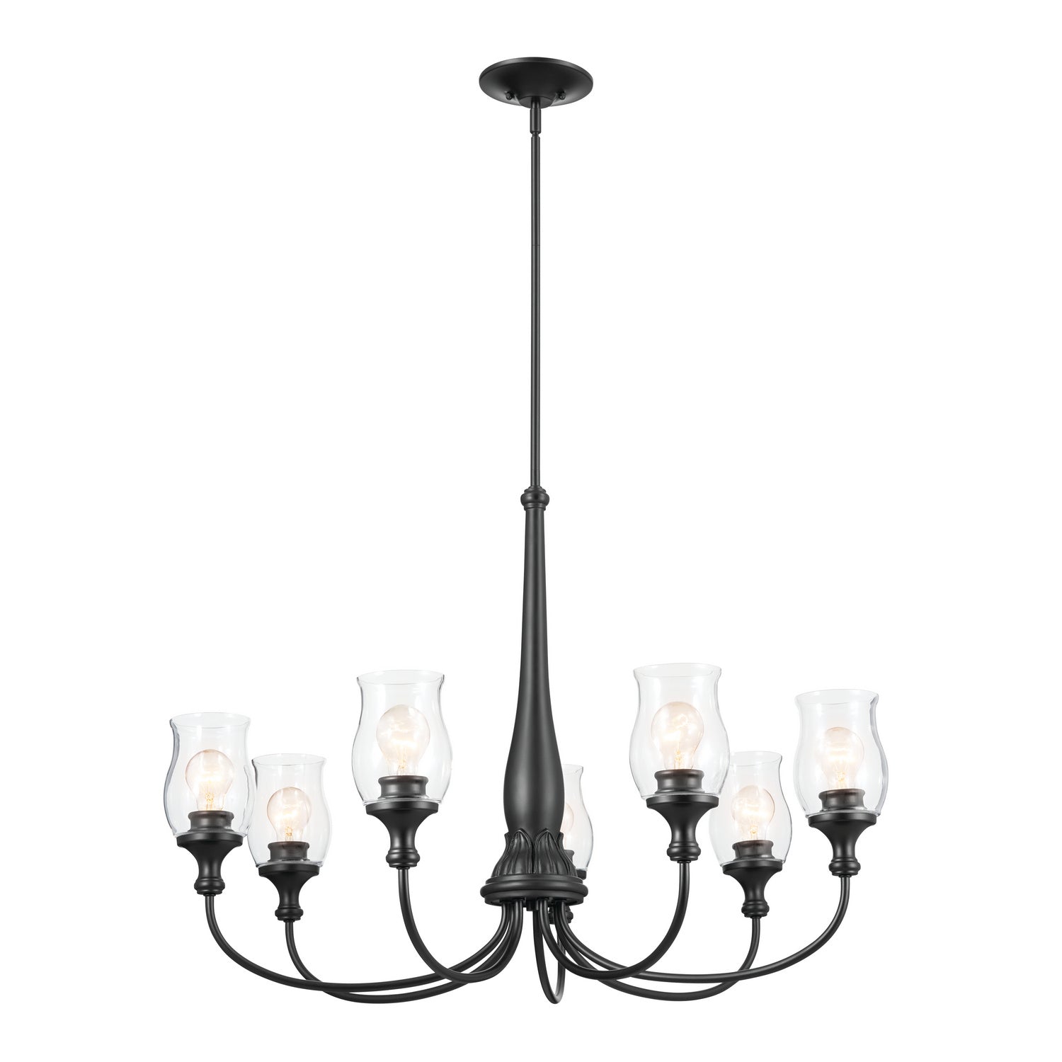 Kichler - 52469BK - Seven Light Chandelier - Melis - Black