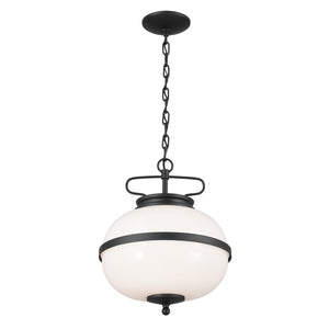 Kichler - 52478BKT - Two Light Pendant - Opal - Textured Black