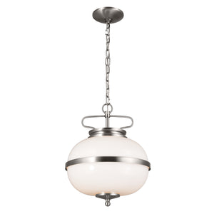 Kichler - 52478CLP - Two Light Pendant - Opal - Classic Pewter