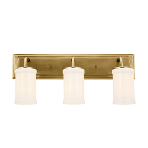 Kichler - 55131NBR - Three Light Bath - Vetivene - Natural Brass