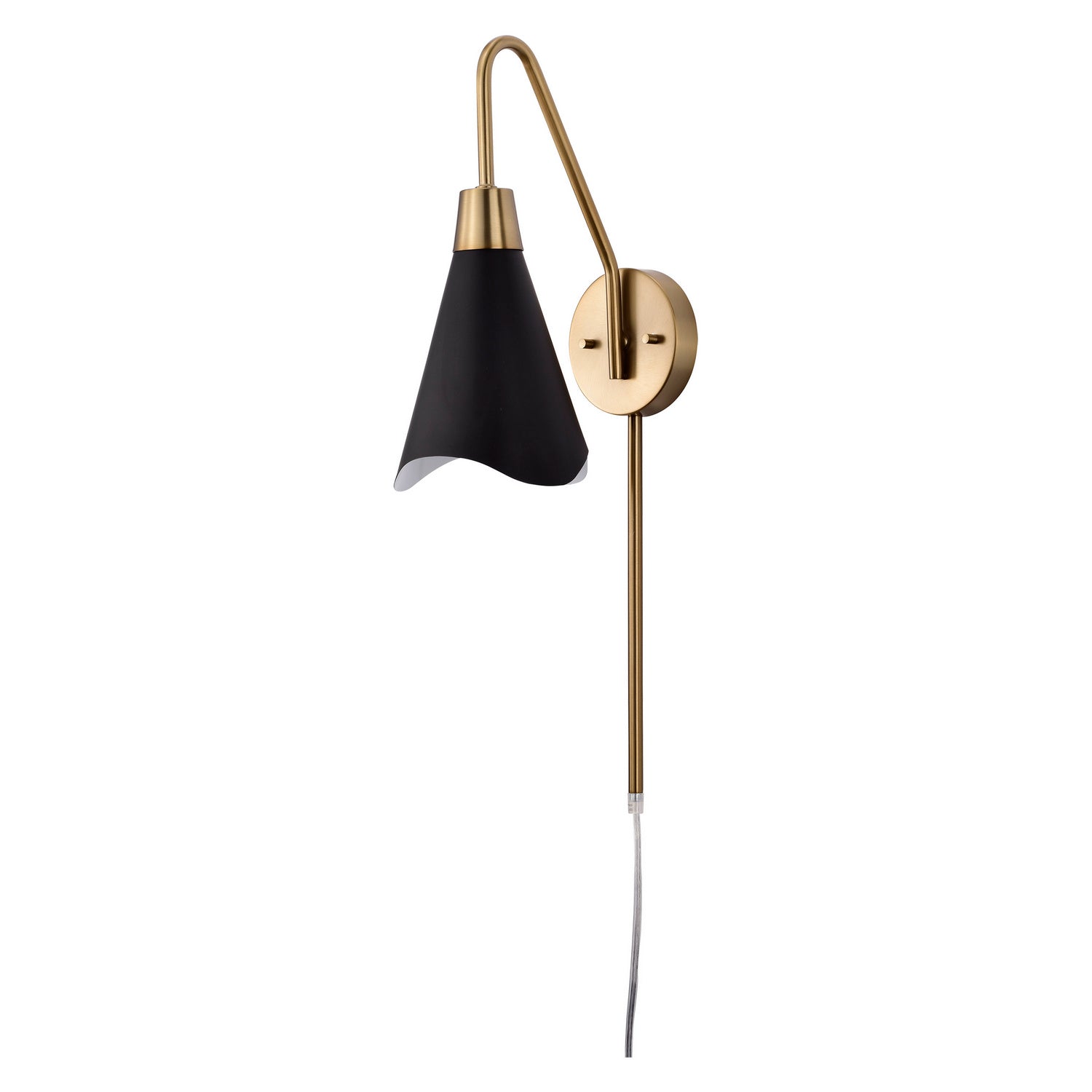 Nuvo Lighting - 60-7467 - One Light Wall Sconce - Tango - Matte Black / Burnished Brass