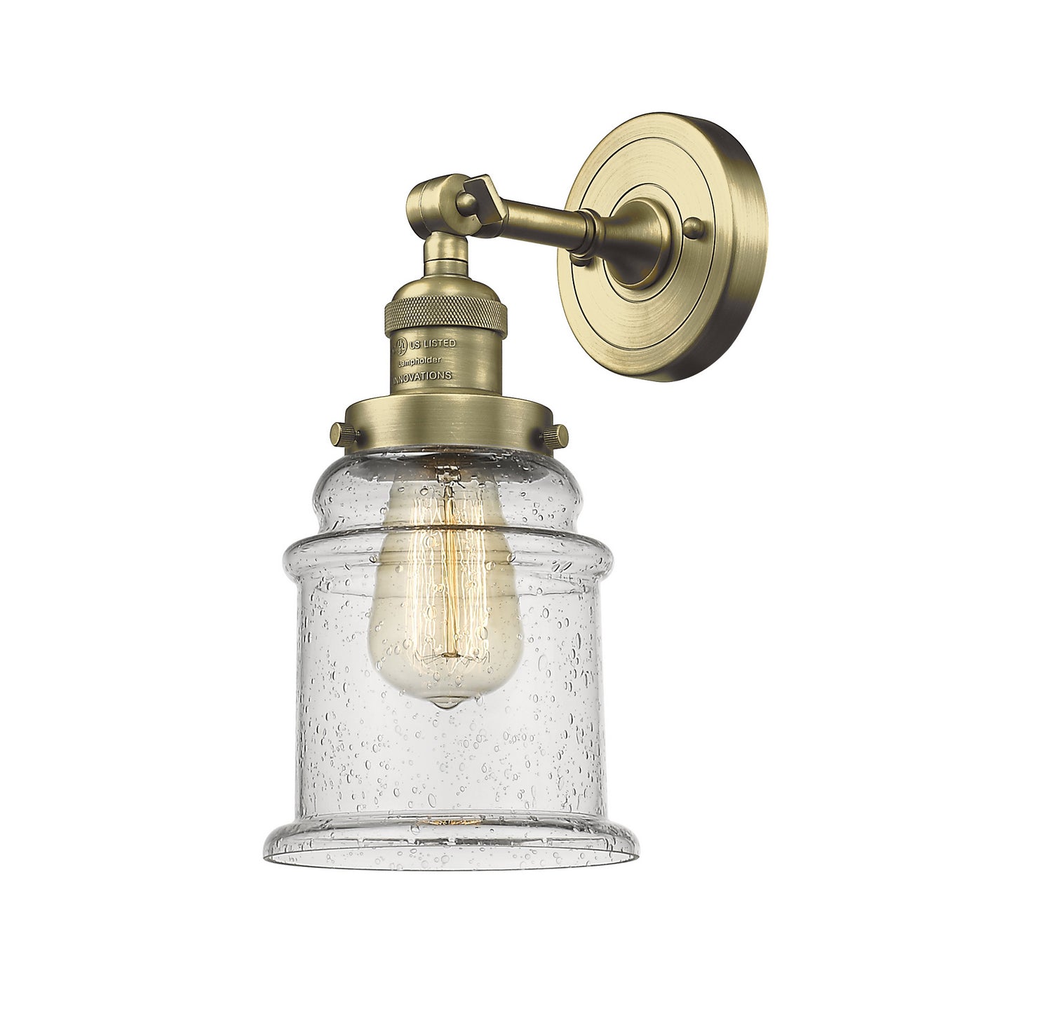 Innovations - 203-AB-G184-LED - LED Wall Sconce - Franklin Restoration - Antique Brass