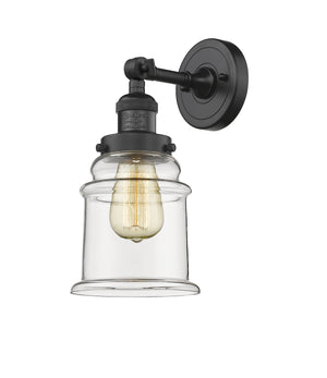 Innovations - 203-BK-G182 - One Light Wall Sconce - Franklin Restoration - Matte Black