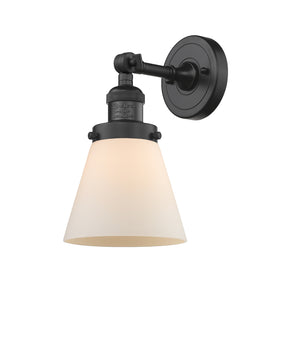 Innovations - 203-BK-G61 - One Light Wall Sconce - Franklin Restoration - Matte Black