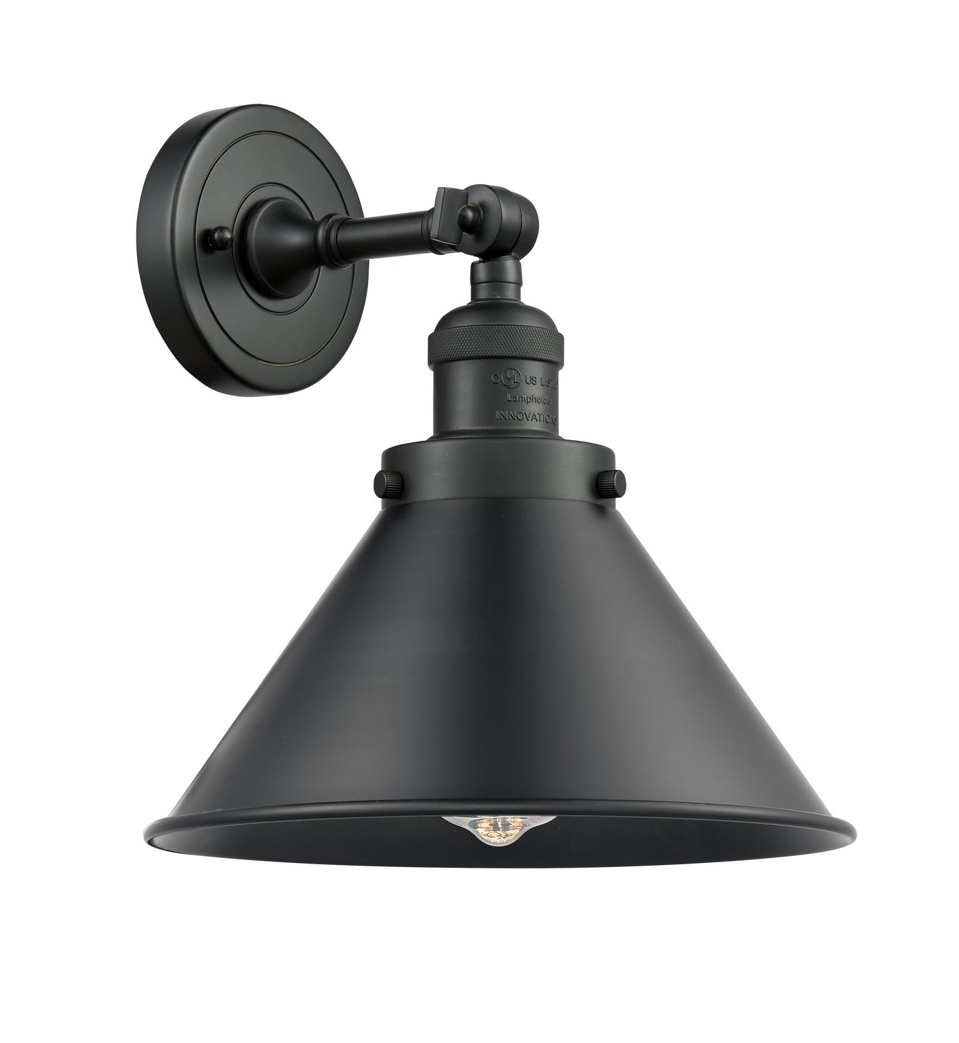 Innovations - 203-BK-M10-BK - One Light Wall Sconce - Franklin Restoration - Matte Black