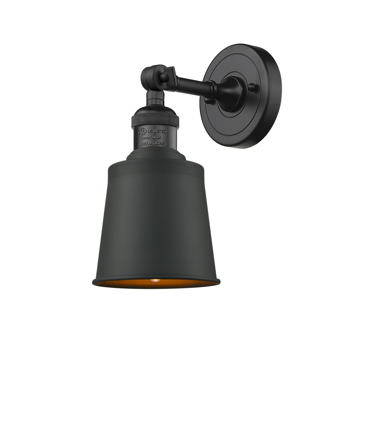 Innovations - 203-BK-M9-BK-LED - LED Wall Sconce - Franklin Restoration - Matte Black