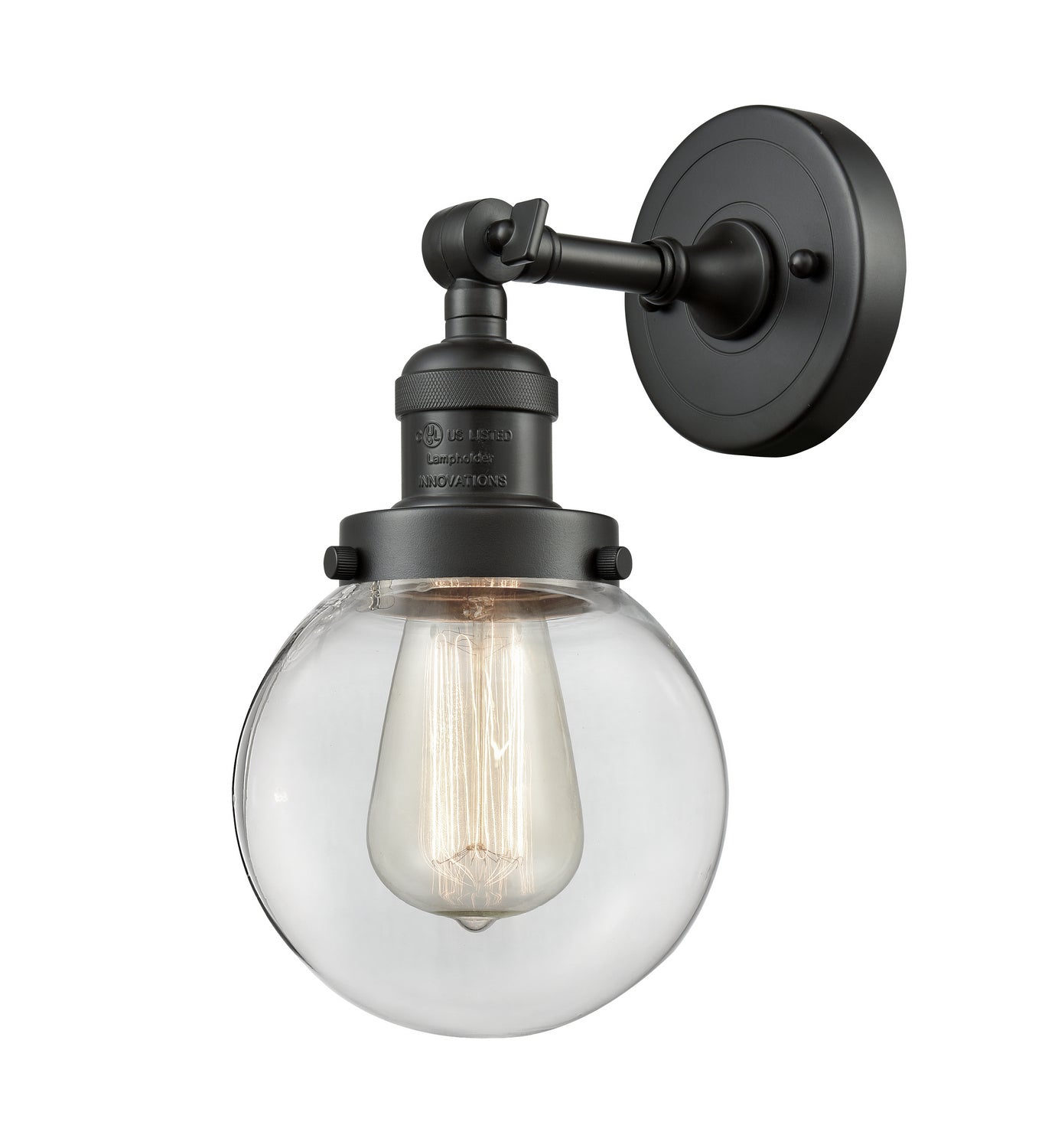 Innovations - 203-OB-G202-6 - One Light Wall Sconce - Franklin Restoration - Oil Rubbed Bronze