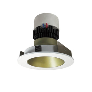 Nora Lighting - NPR-4RNDC27XCHMPW - Recessed - LED Pearl - Champagne Haze Reflector / Matte Powder White Flange