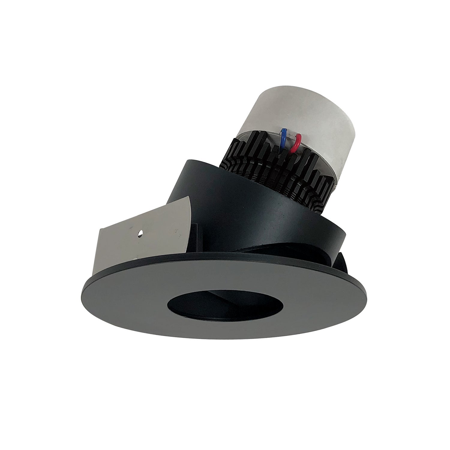 Nora Lighting - NPR-4RPHA27XBB - Adjustable Trim - LED Pearl - Black Pinhole / Black Flange