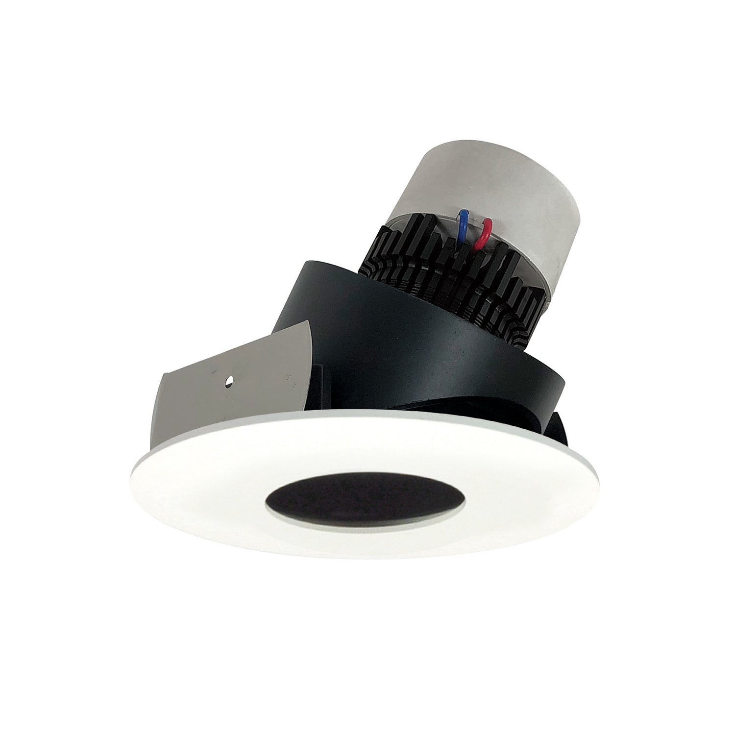 Nora Lighting - NPR-4RPHA27XBMPW - Adjustable Trim - LED Pearl - Black Pinhole / Matte Powder White Flange