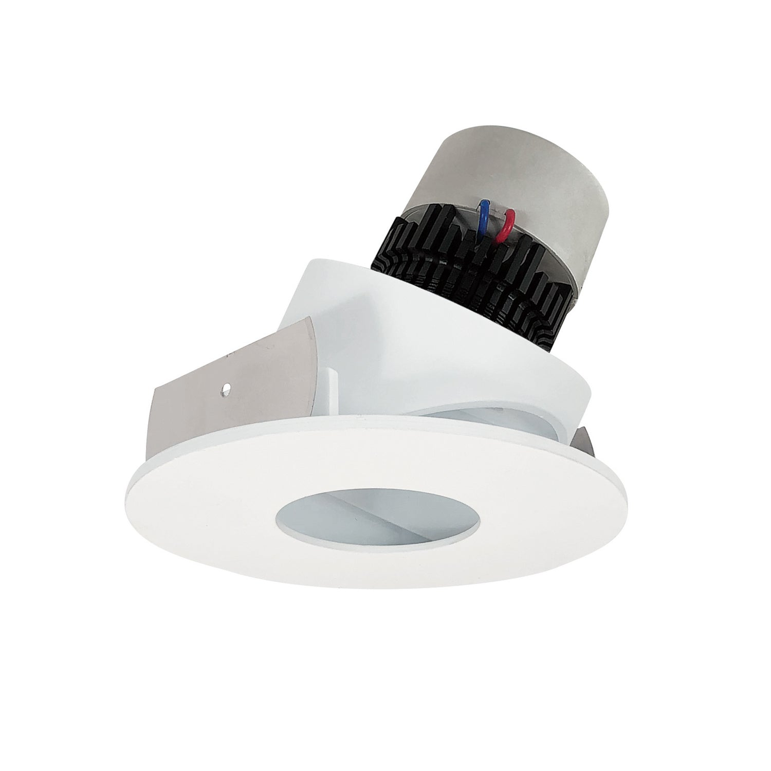 Nora Lighting - NPR-4RPHA27XMPW - Adjustable Trim - LED Pearl - Matte Powder White Pinhole / Matte Powder White Flange