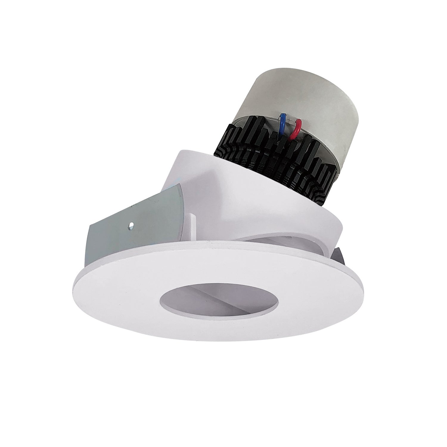 Nora Lighting - NPR-4RPHA27XWW - Adjustable Trim - LED Pearl - White Pinhole / White Flange