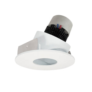 Nora Lighting - NPR-4RPHACDXMPW - Adjustable Trim - LED Pearl - Matte Powder White Pinhole / Matte Powder White Flange