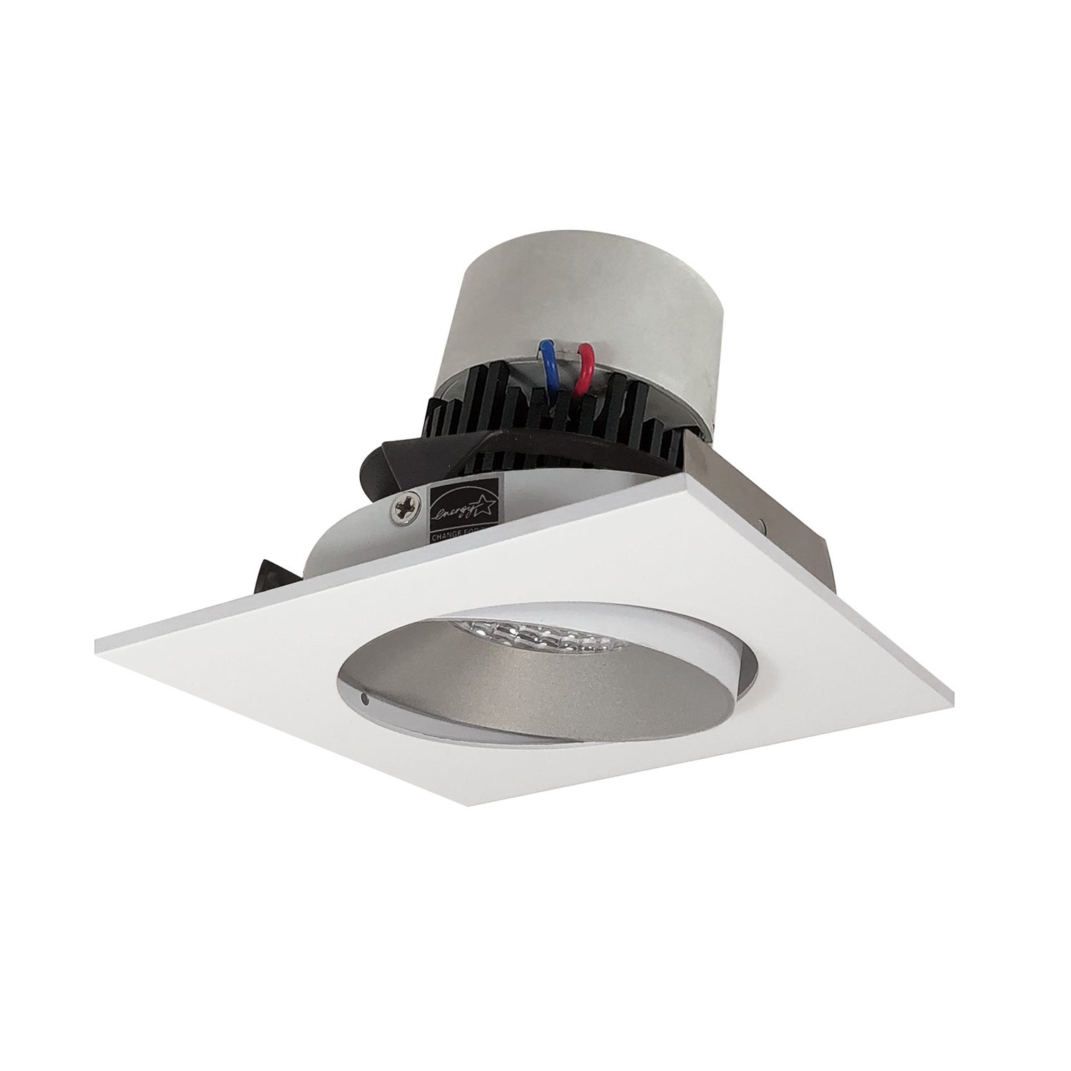 Nora Lighting - NPR-4SC27XHZMPW - Adjustable Trim - LED Pearl - Haze Reflector / Matte Powder White Flange