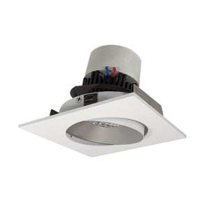 Nora Lighting - NPR-4SC40XHZMPW - Adjustable Trim - LED Pearl - Haze Reflector / Matte Powder White Flange