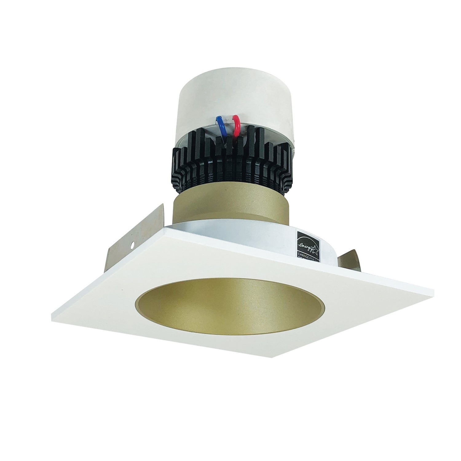 Nora Lighting - NPR-4SNDC27XCHMPW - Recessed - LED Pearl - Champagne Haze Reflector / Matte Powder White Flange