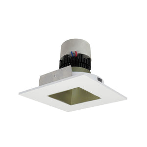 Nora Lighting - NPR-4SNDSQ27XCHMPW - Recessed - LED Pearl - Champagne Haze Reflector / Matte Powder White Flange