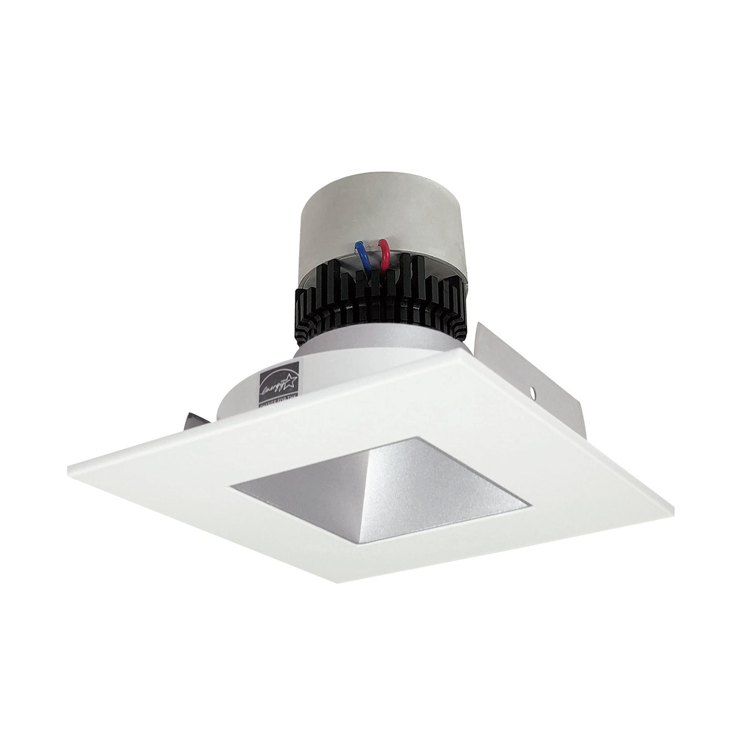 Nora Lighting - NPR-4SNDSQ27XHZMPW - Recessed - LED Pearl - Haze Reflector / Matte Powder White Flange