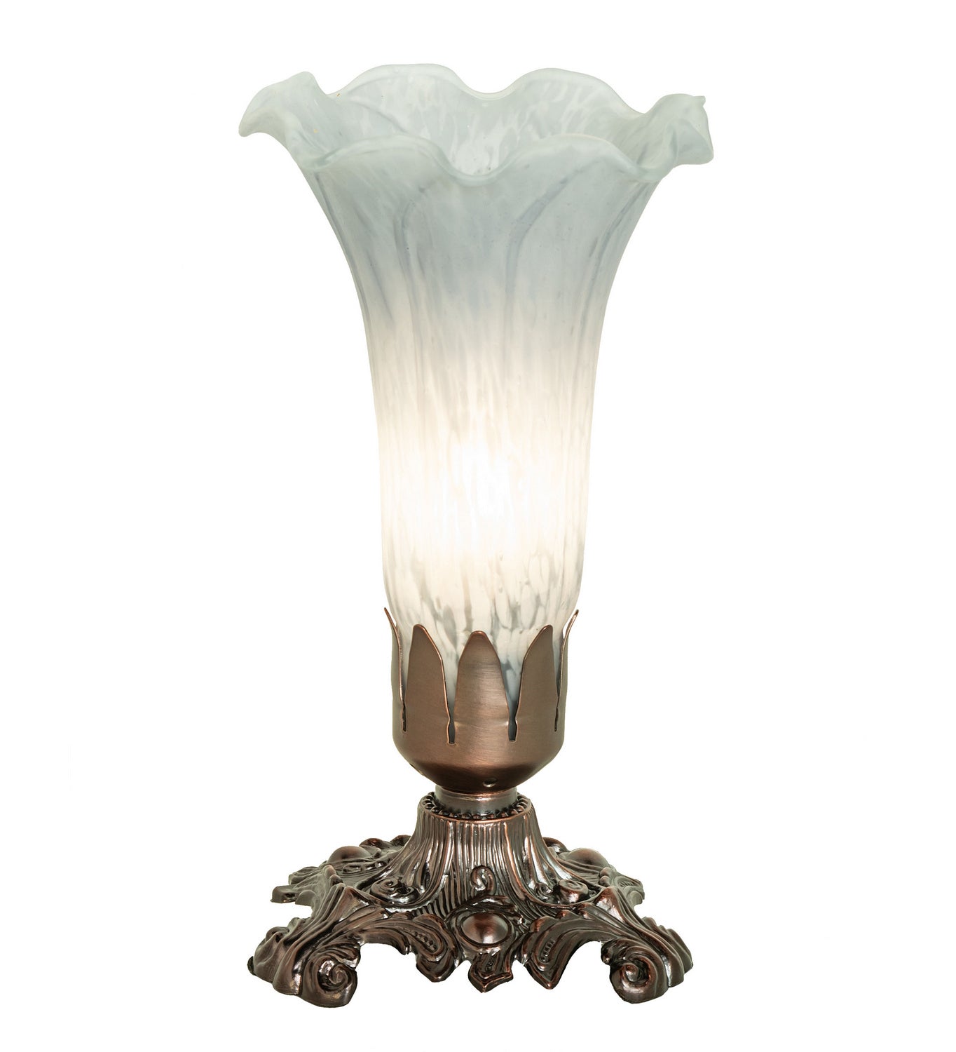 Meyda Tiffany - 141548 - One Light Mini Lamp - Gray - Mahogany Bronze