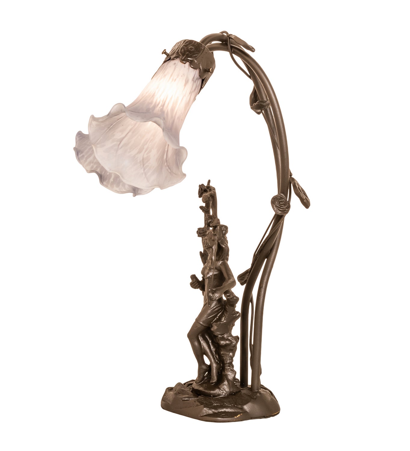 Meyda Tiffany - 142212 - Two Light Table Lamp - Gray - Mahogany Bronze