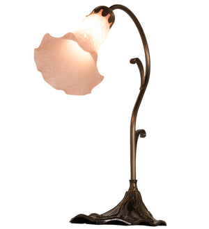 Meyda Tiffany - 17022 - One Light Mini Lamp - Pink - Antique Brass