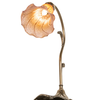 Meyda Tiffany - 17106 - One Light Mini Lamp - Amber/Purple - Antique Brass