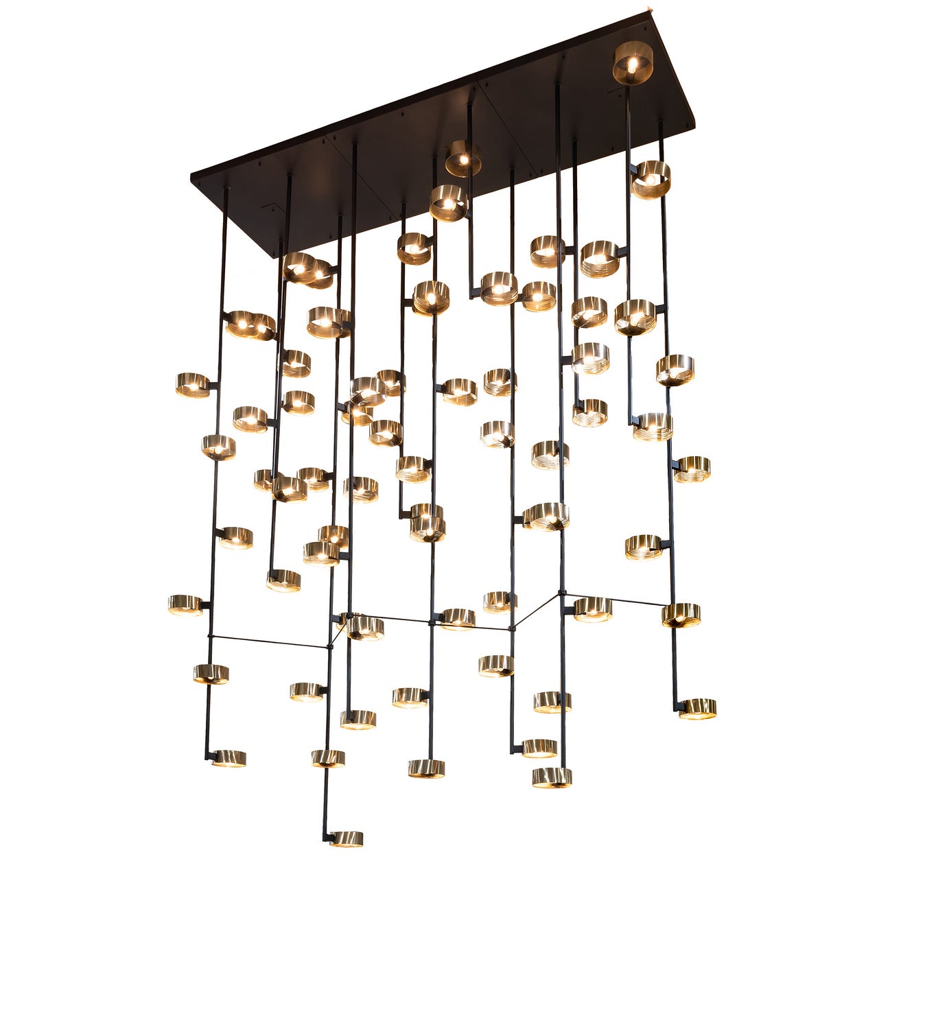 Meyda Tiffany - 223457 - 72 Light Chandelier - Pux - Flat Black/Brass Tint