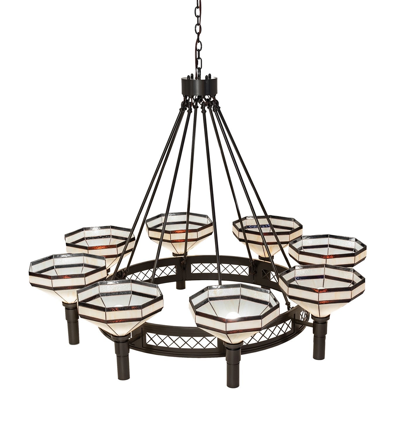 Meyda Tiffany - 245369 - Eight Light Chandelier - Topridge - Timeless Bronze