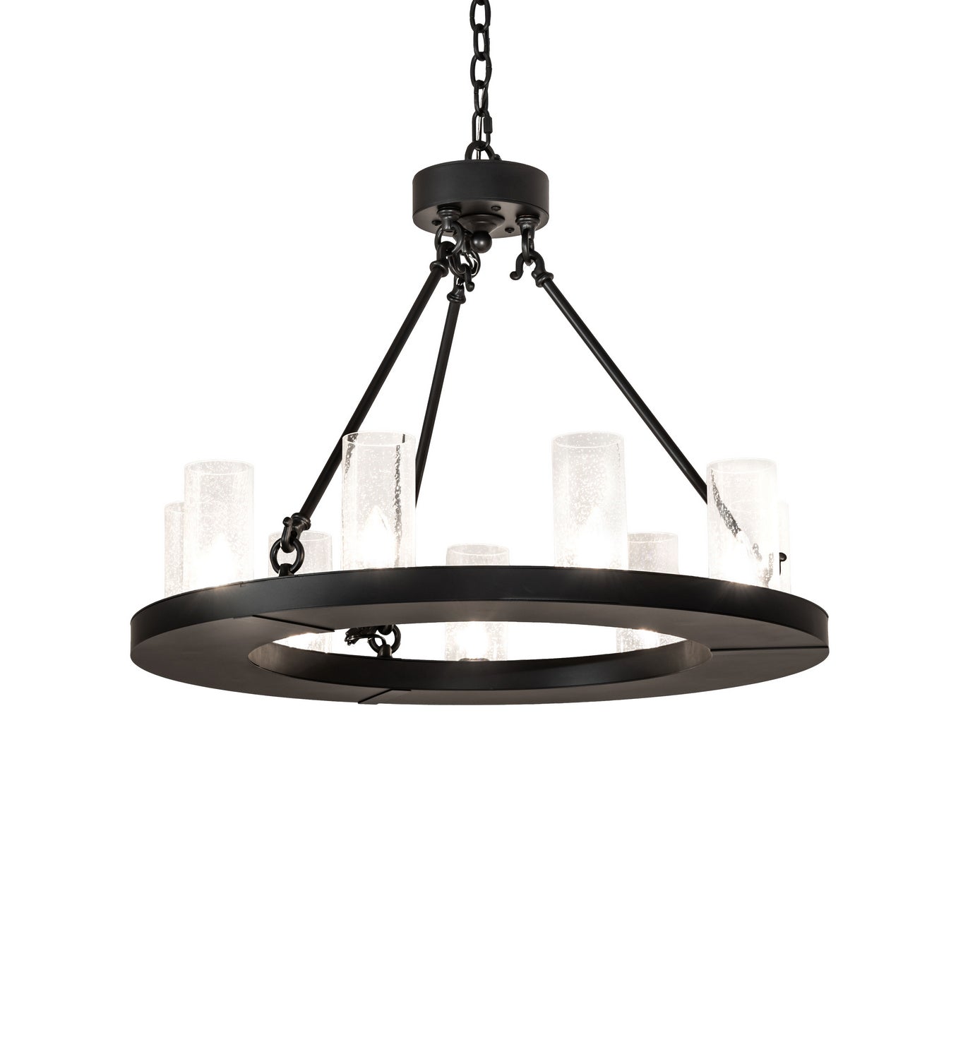 Meyda Tiffany - 245878 - Nine Light Chandelier - Loxley - Blackwash