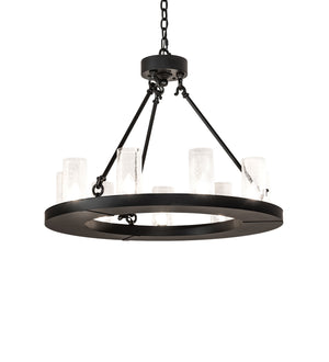 Meyda Tiffany - 245878 - Nine Light Chandelier - Loxley - Blackwash