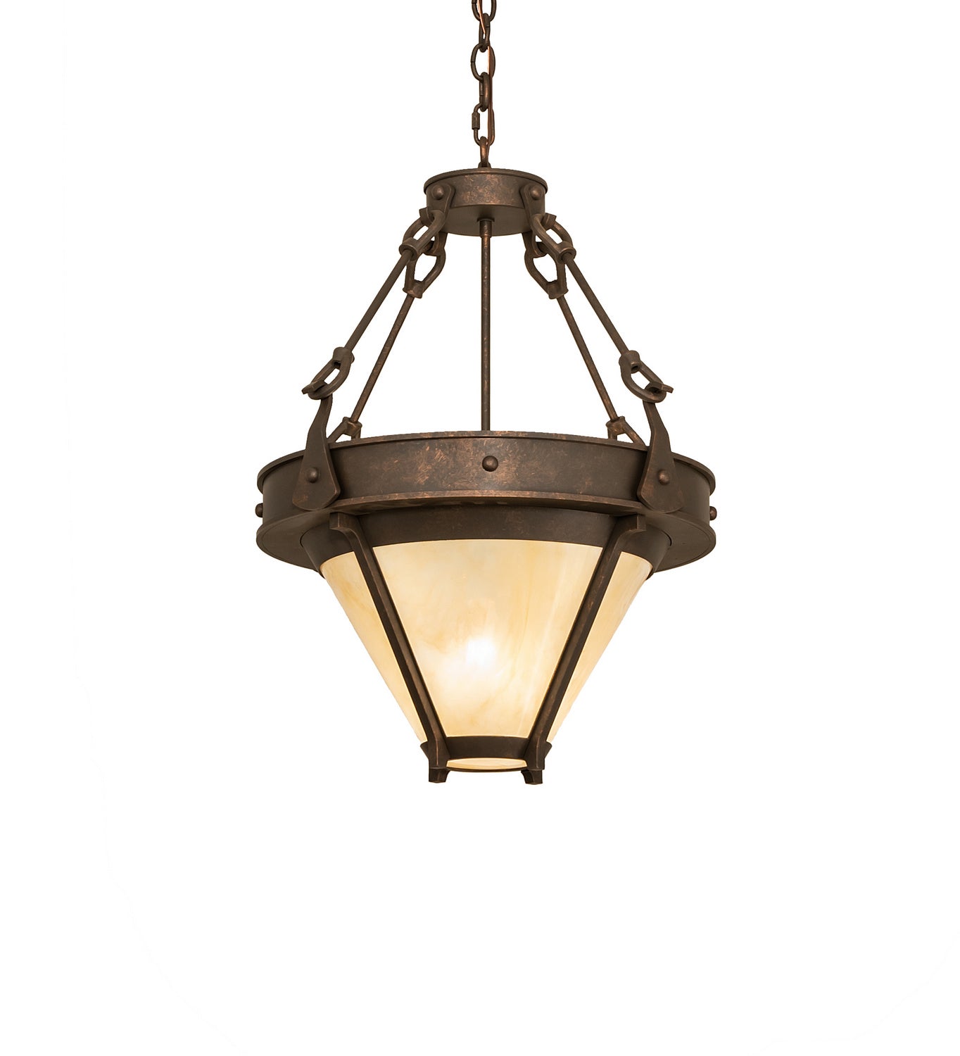 Meyda Tiffany - 246057 - Two Light Pendant - Nehring - Gilded Tobacco