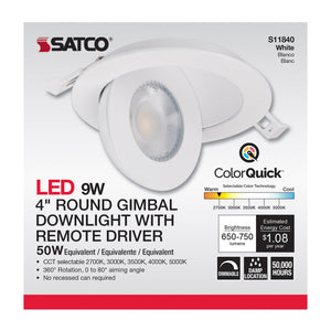 Satco - S11840 - LED Downlight - White