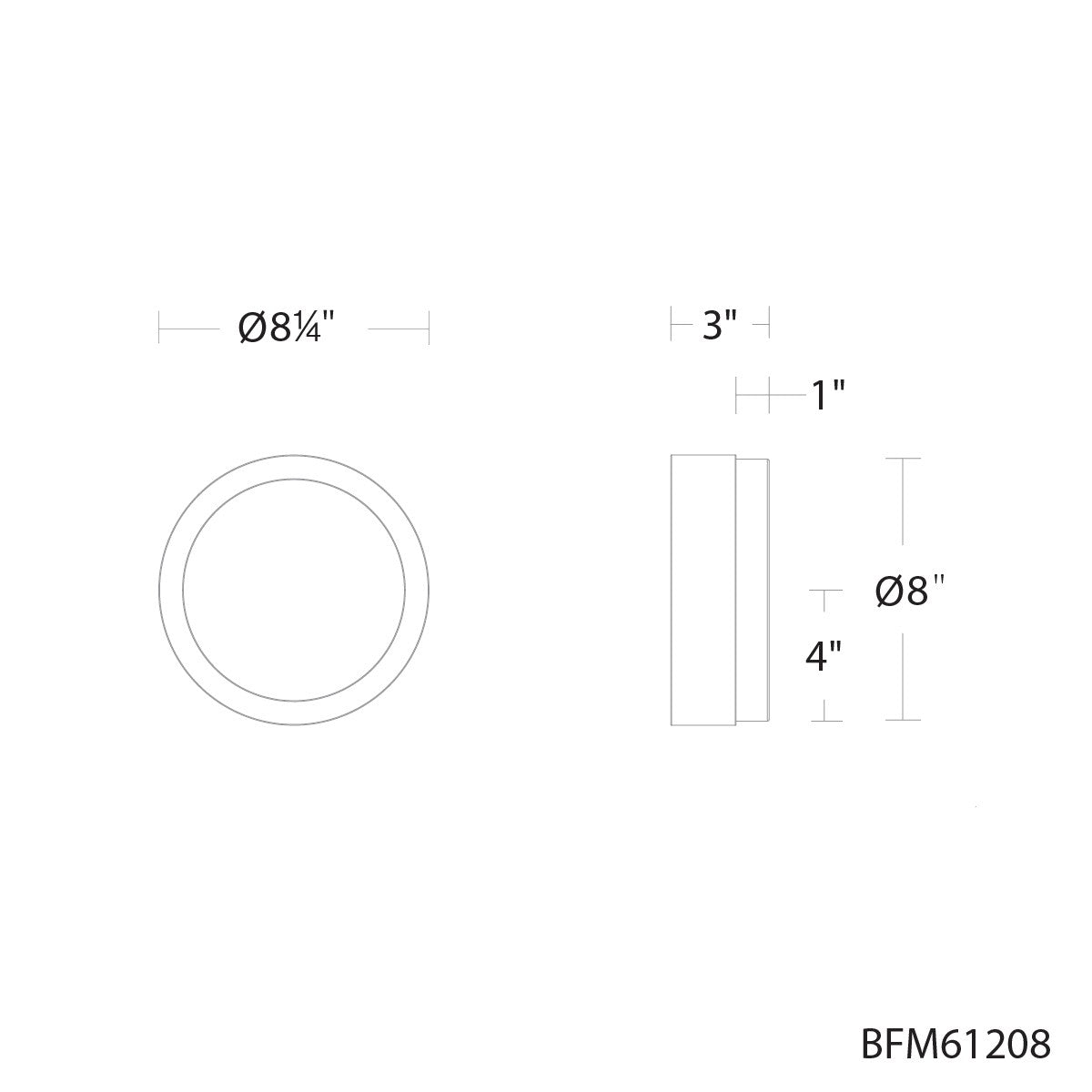 Schonbek Beyond - BFM61208-BN - LED Flush Mount - Melange - Brushed Nickel