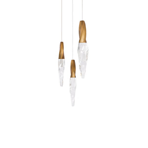 Schonbek Beyond - BPD13203-AB - LED Pendant - Kindjal - Aged Brass