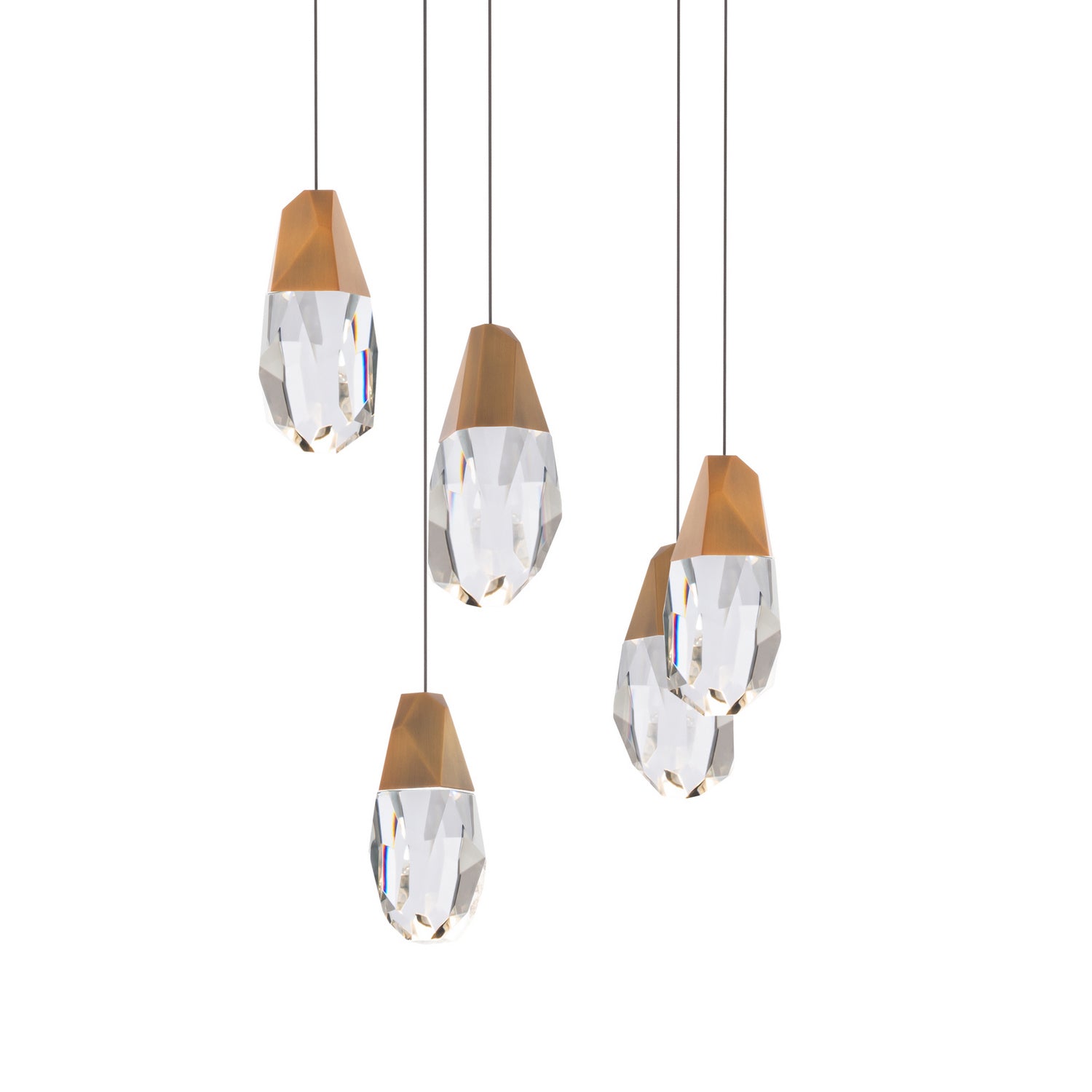 Schonbek Beyond - BPD20205O-AB - Five Light Pendant - Martini - Aged Brass