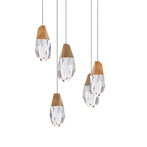 Schonbek Beyond - BPD20205O-AB - Five Light Pendant - Martini - Aged Brass
