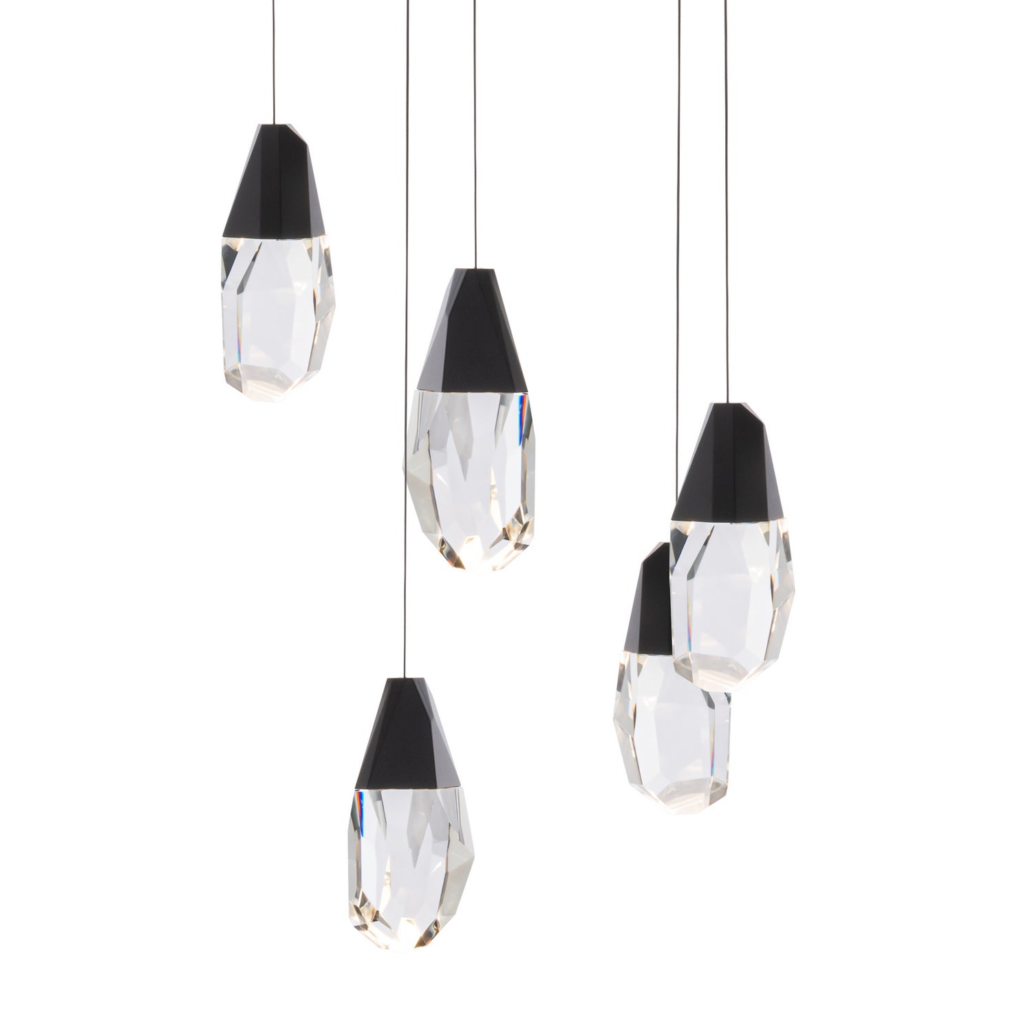 Schonbek Beyond - BPD20205O-BK - Five Light Pendant - Martini - Black