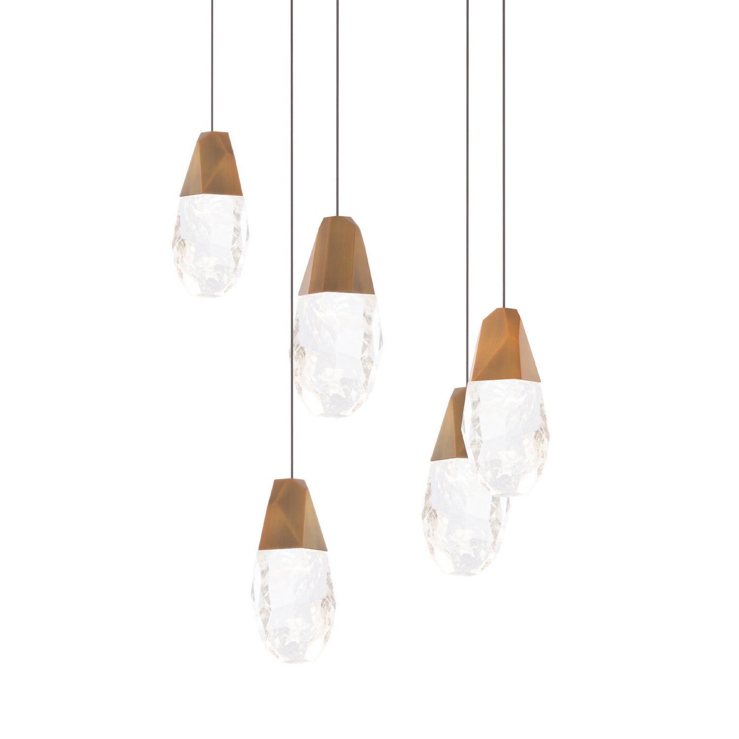 Schonbek Beyond - BPD20205OH-AB - Five Light Pendant - Martini - Aged Brass