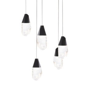 Schonbek Beyond - BPD20205OH-BK - Five Light Pendant - Martini - Black