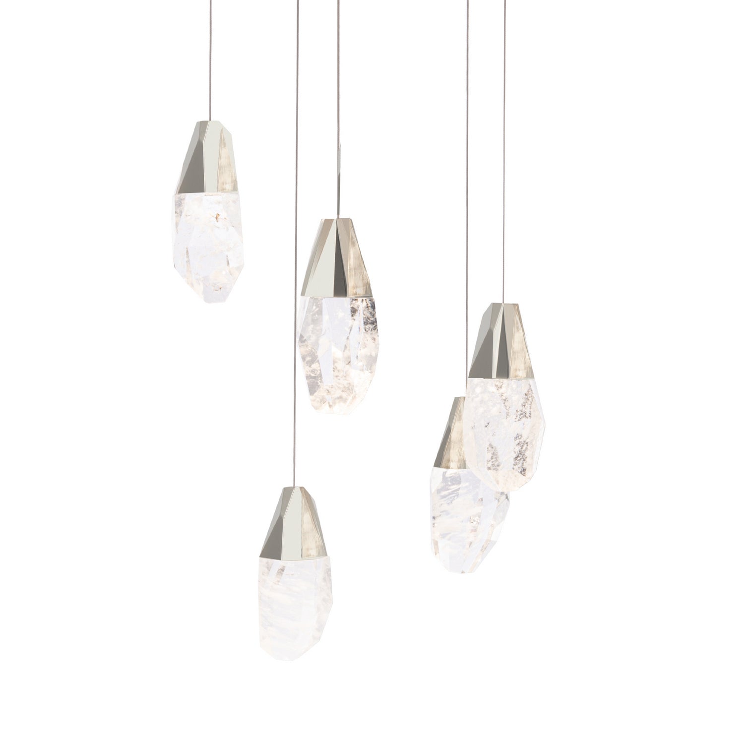 Schonbek Beyond - BPD20205OH-PN - Five Light Pendant - Martini - Polished Nickel