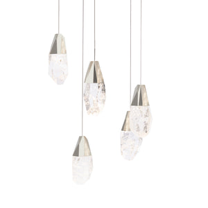 Schonbek Beyond - BPD20205OH-PN - Five Light Pendant - Martini - Polished Nickel