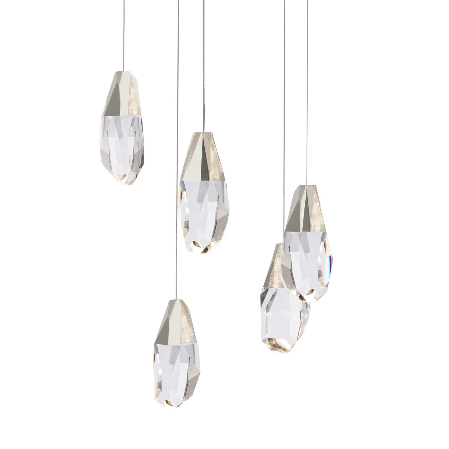 Schonbek Beyond - BPD20205O-PN - Five Light Pendant - Martini - Polished Nickel